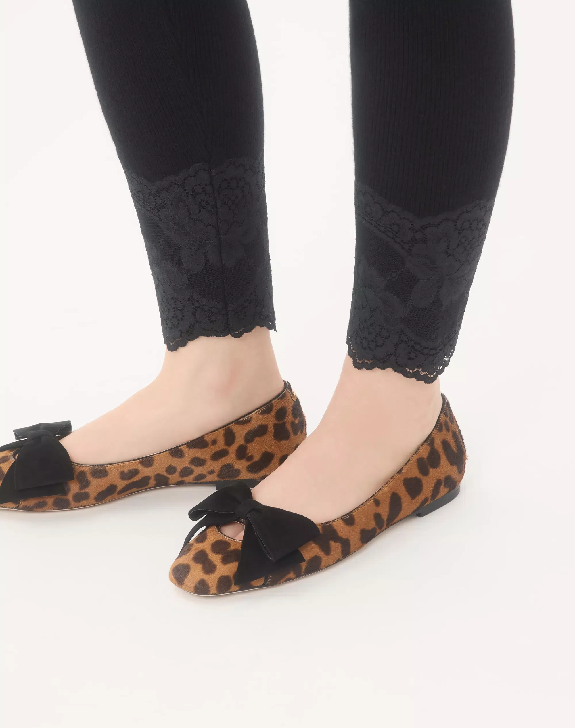 Valentino Bowow Ballerina In Pony-Effect Calfskin - Image 7